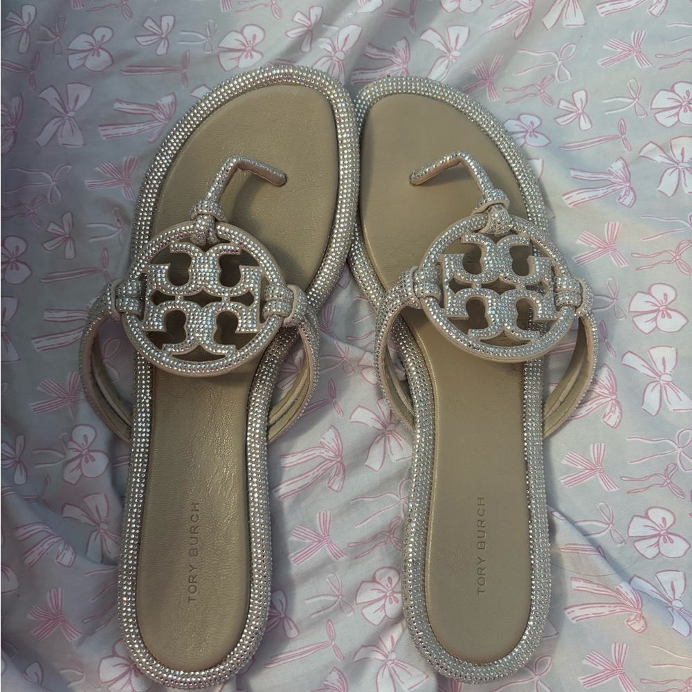 Tory Burch Women's Gold and Cream Sandals